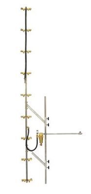 verticale spuitmast 18-dops excl onderst