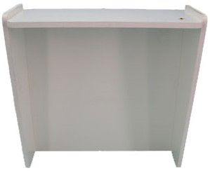 wandbord met afdak model 80 wit