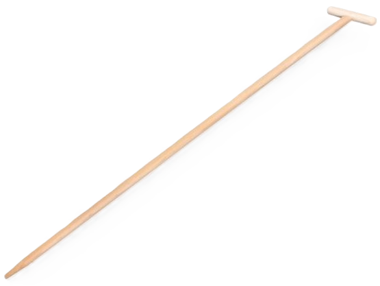 schoffelsteel 160x3,2cm hout