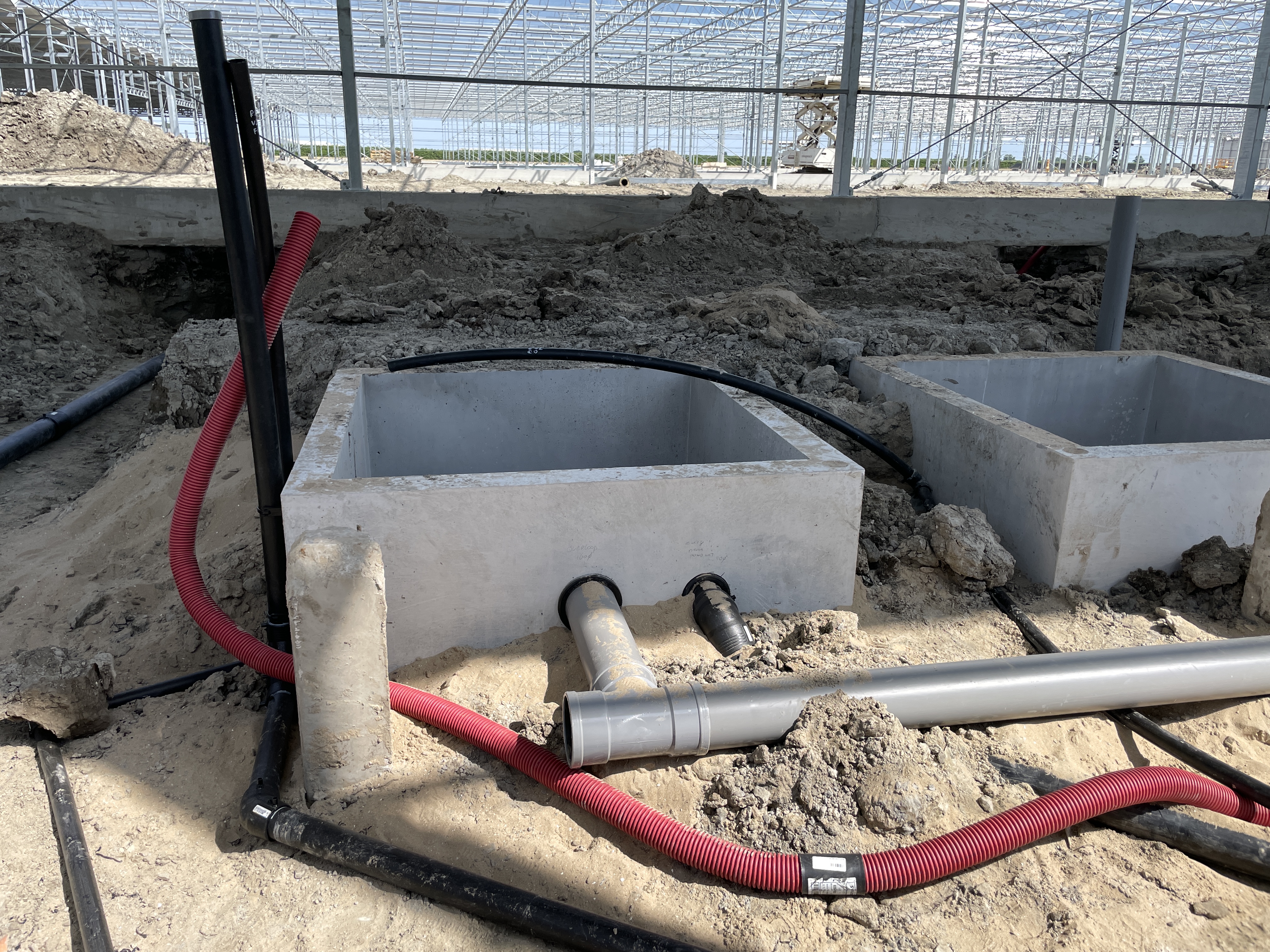 Ronico B.V.: Nieuwbouw tulpenbroeierij, watertechniek & LED-belichting