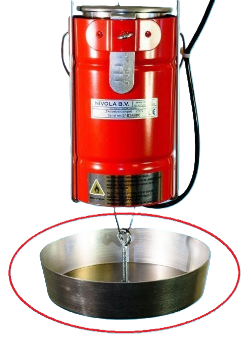 druppelvanger tbv zwavelverdamper Nivola