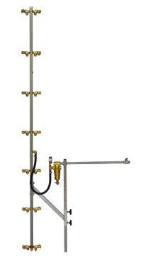 verticale spuitmast 14-dops excl onderst