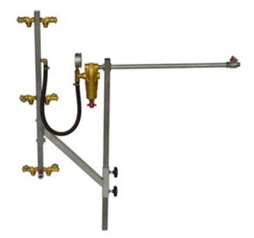 verticale spuitmast 6-dops excl onderst